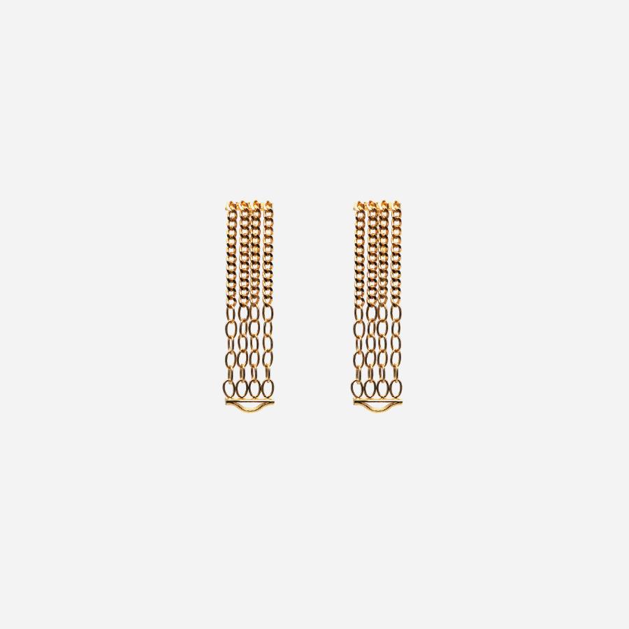 ＜januka/ヤヌカ＞DENSITY EARRINGS K18（ピアス）