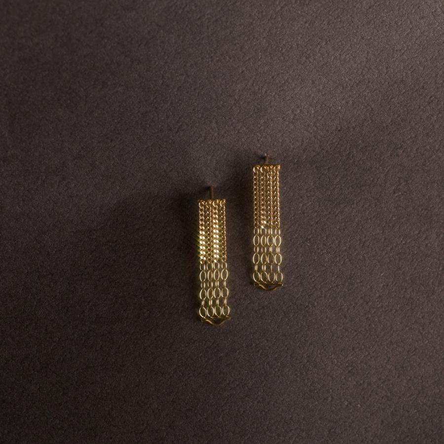 ＜januka/ヤヌカ＞DENSITY EARRINGS K18（ピアス）