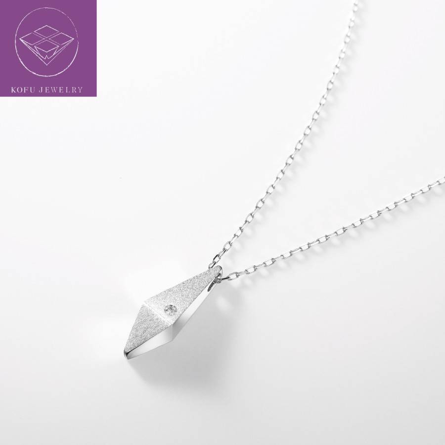 <nokim>K14WGダイヤモンド ネックレスkado diamond pendant necklace KNP-14WG