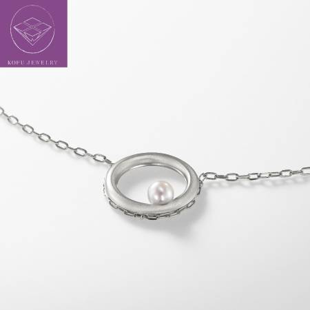 ＜nokim＞K14WGアコヤパールネックレスcircle of myself pearl necklace KNP-24WG
