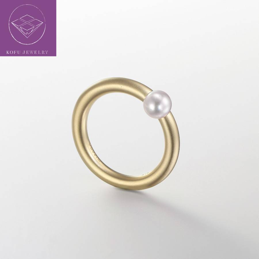 ＜nokim＞K14 アコヤパール リング circle of myself　akoyapearl ring KNR-22YG