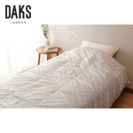 ＜DAKS/ダックス＞羽毛肌掛けふとん　ベージュ　シングルロングサイズ(150×210cm)