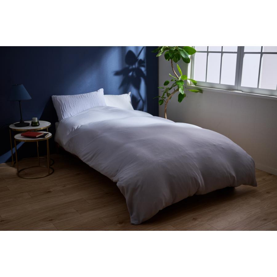 ＜ディーブレス＞とろける羽毛ふとんamuse2【セミダブル】合掛けふとん　　専用カバー付き/ラベンダー