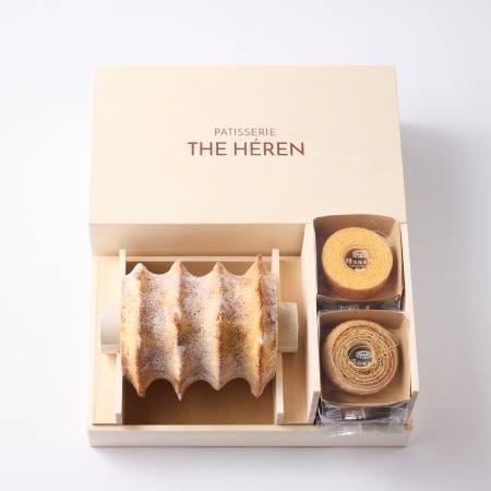 ＜パティスリー ザ・エレン＞エレンバウム「時のなる木」ハード4山とミニソフトとミニハードセット(木箱入)