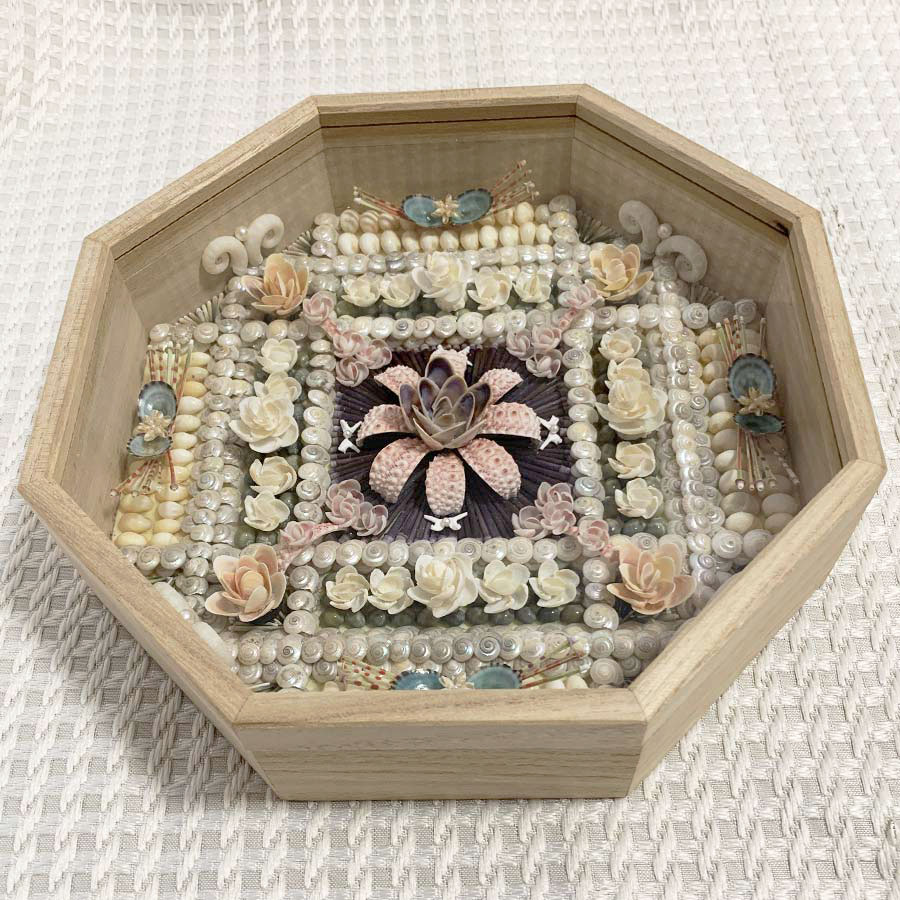 「セーラーズバレンタイン」彩花～SAIKA～　アメリカ発祥の伝統貝がらアート2作品セット