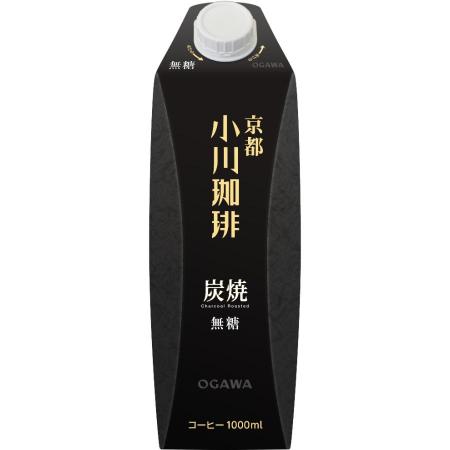 ＜小川珈琲＞炭焼珈琲　アイスコーヒー　無糖1000ml×6本