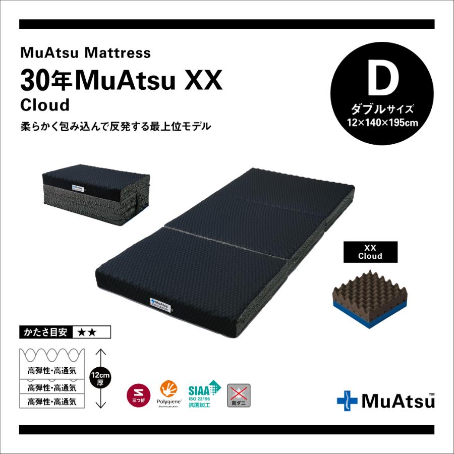 ＜昭和西川株式会社＞30年ムアツXX　クラウド　ダブル