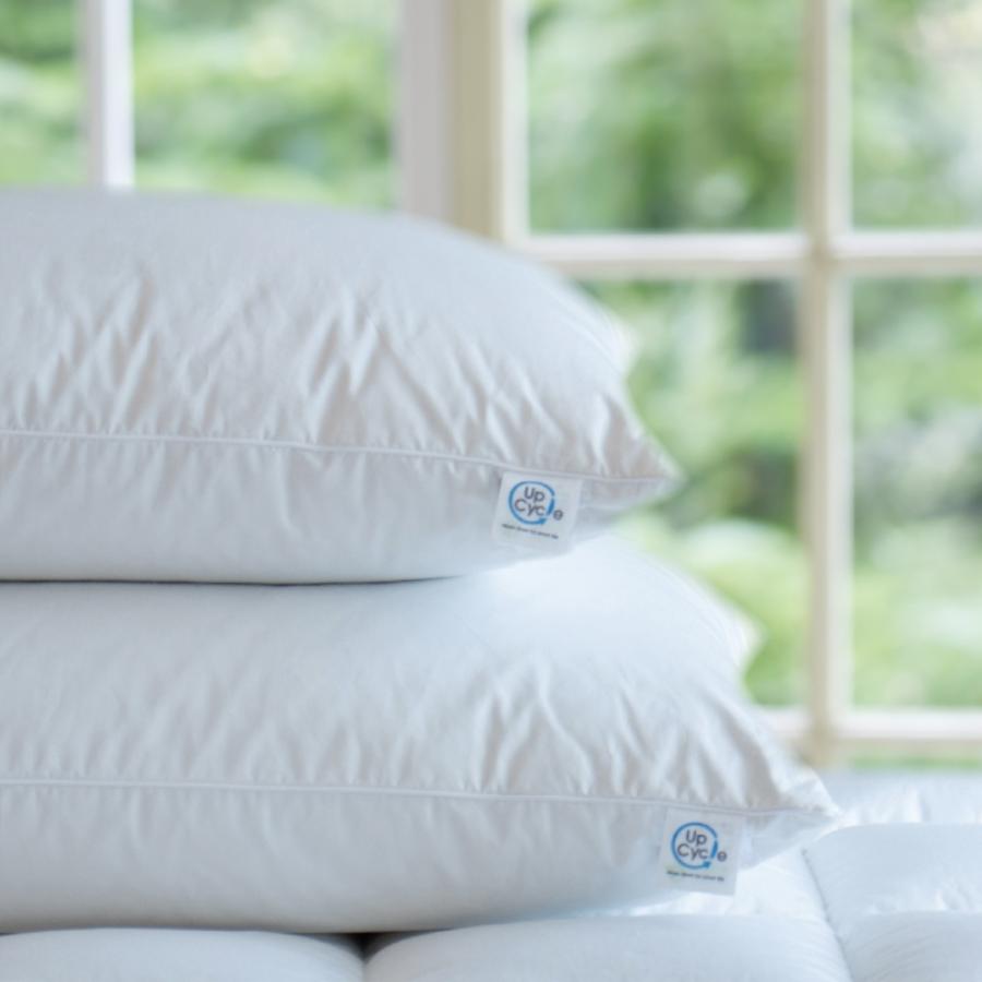 50×70cm ダウンピロー「サステナブルな羽毛」アップサイクルダウン 羽毛枕