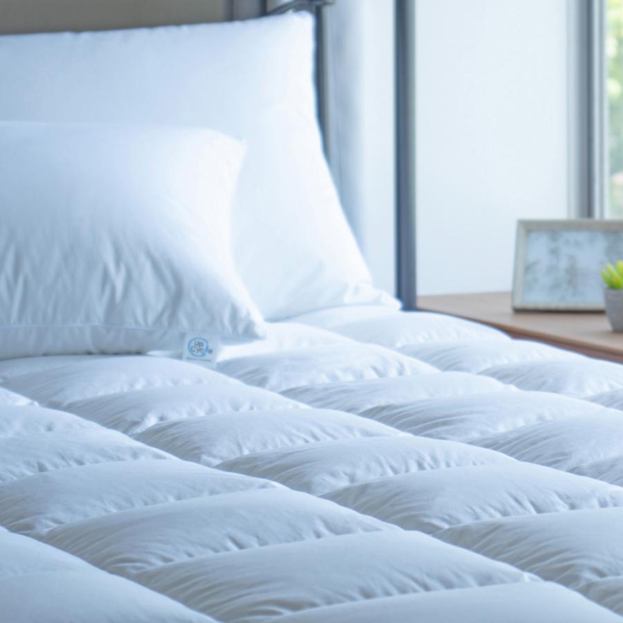 シングル ダウンパッド「サステナブルな羽毛」アップサイクル 羽毛敷きパッド