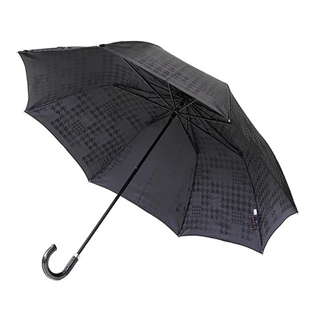 紳士晴雨兼用折たたみ傘　monotone　千鳥チェック