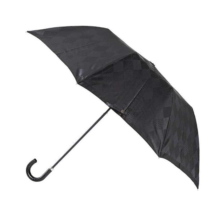 紳士晴雨兼用折たたみ傘　monotone　アーガイル