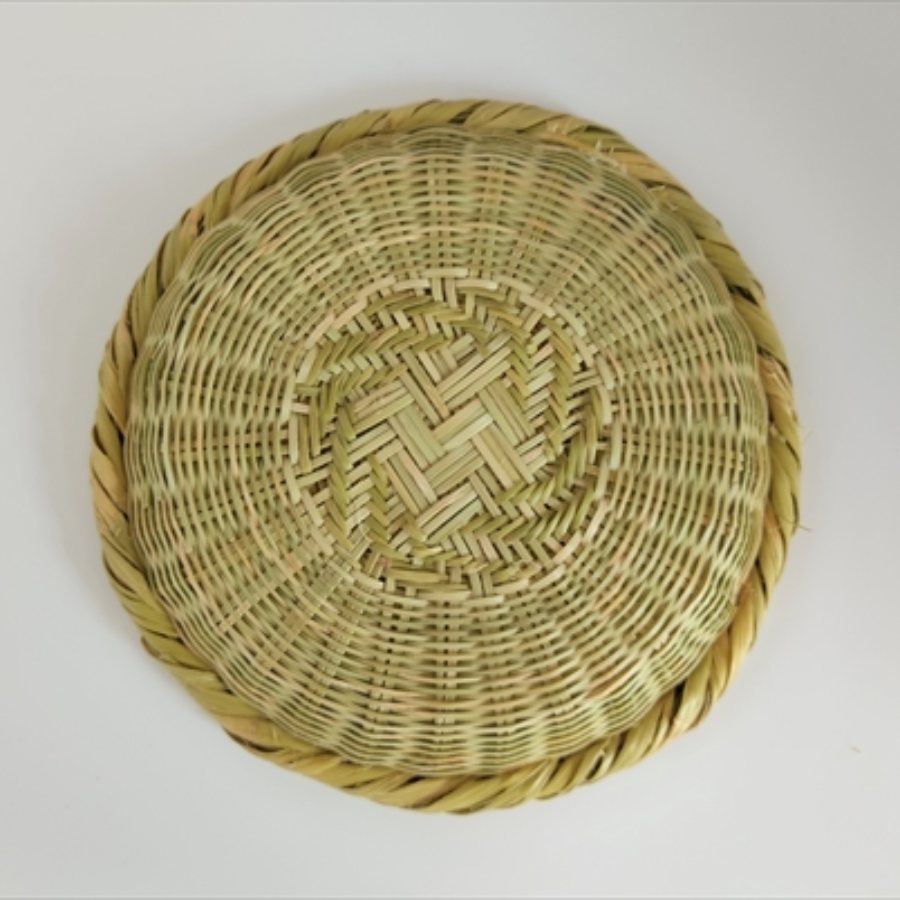 <富士北麓”勝山”スズ竹細工>「小皿」2枚セット 山梨県伝統工芸品