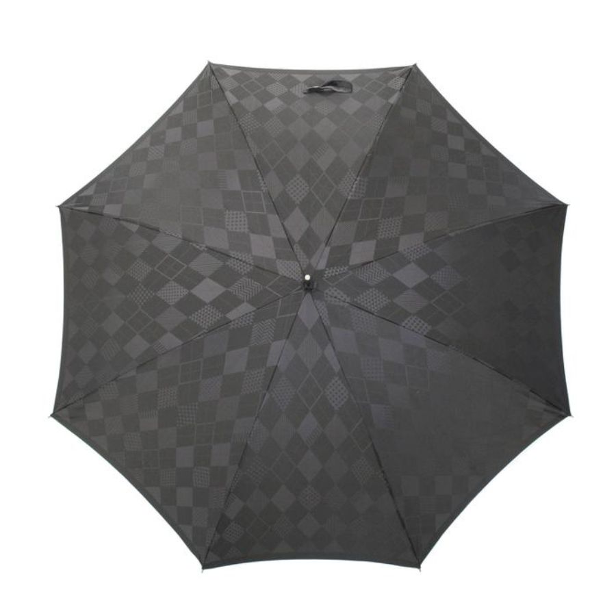 <槙田商店>【紳士長傘】monotone アーガイル《晴雨兼用》1本