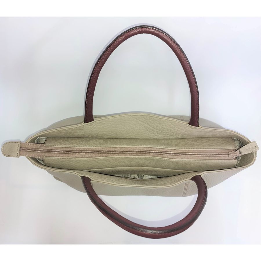 ＜鞄工房　香＞横長トートバック（グレー）