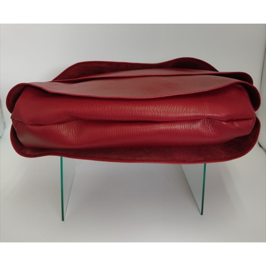 ＜鞄工房　香＞フリルバック　赤