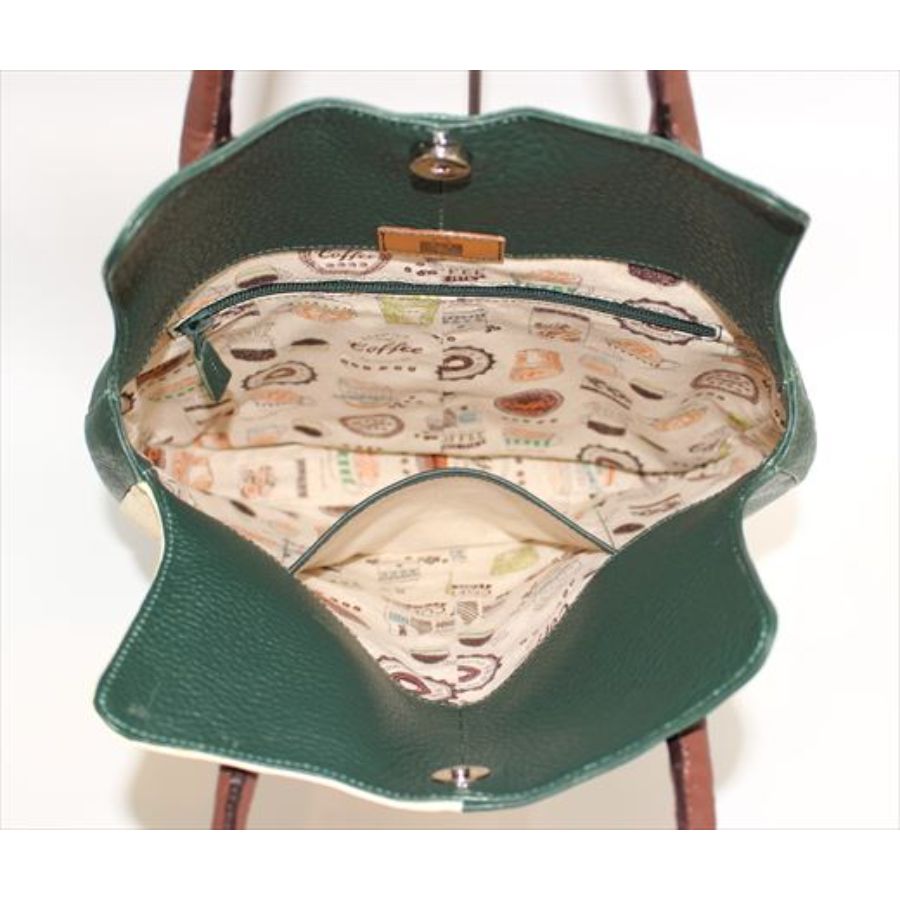 <鞄工房 香>二色トートバッグ 鳥