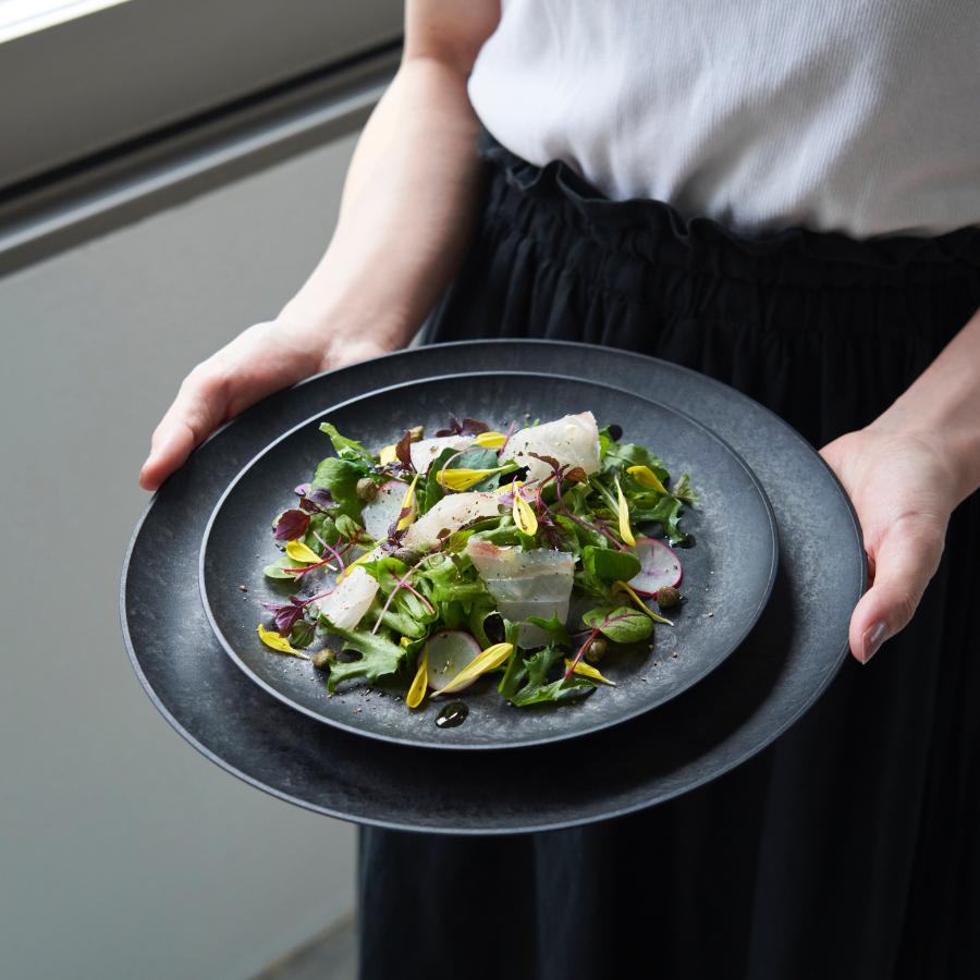 ＜hide k 1896＞ROUND PLATE 21cm (中皿) 建築家 隈 研吾デザインモデル