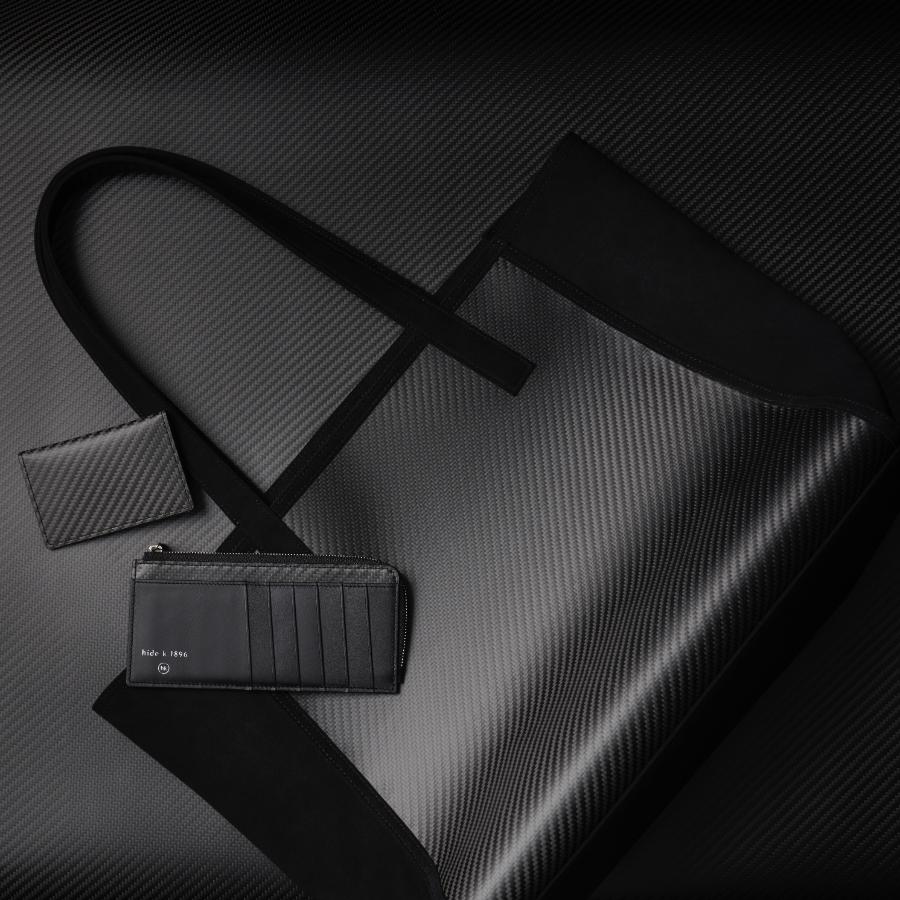 <hide k 1896>MINIMAL TOTE BAG large - CARBON FIBER