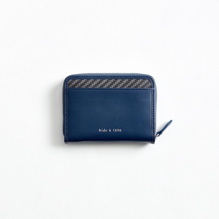 ＜hide k 1896＞mini round zip wallet