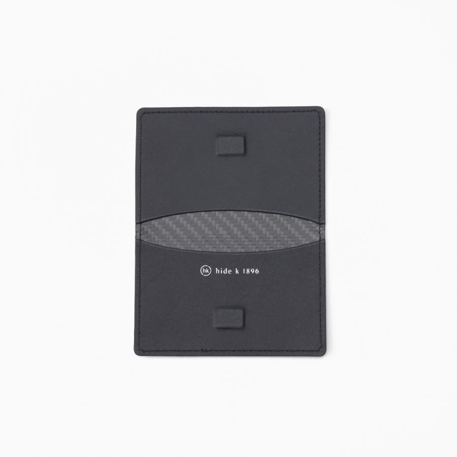 ＜hide k 1896＞MINIMAL CARD CASE with MIKIO ART(CARBON FIBER)