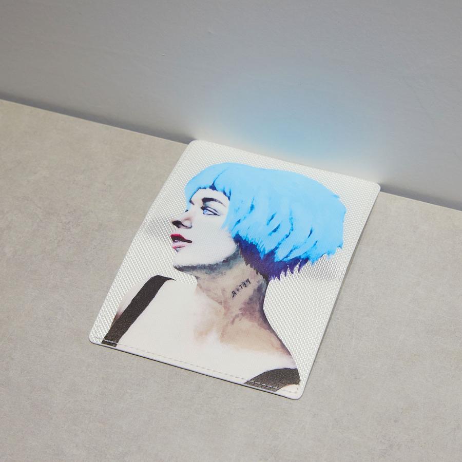 ＜hide k 1896＞MINIMAL CARD CASE with MIKIO ART(GLASS FIBER)