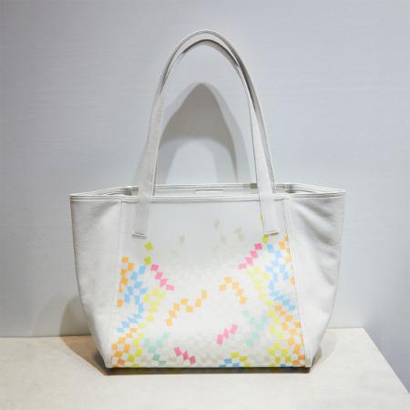 ＜hide k 1896＞MINIMAL TOTE BAG medium with MIKIO ART (GLASS FIBER)