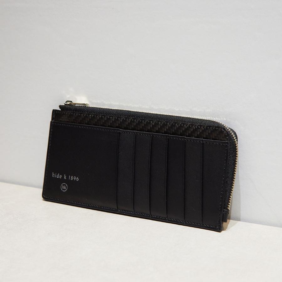 <hide k 1896>MINIMAL WALLET with MIKIO ART (CARBON FIBER)