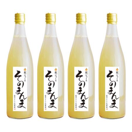 南水梨100％ジュース　4本　飲む梨