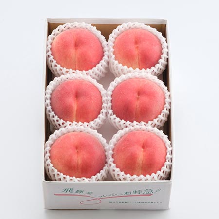 飛騨桃「なつっこ」特秀品1.8kg やや硬めの果肉、酸味が少なくすっきりとした甘さ