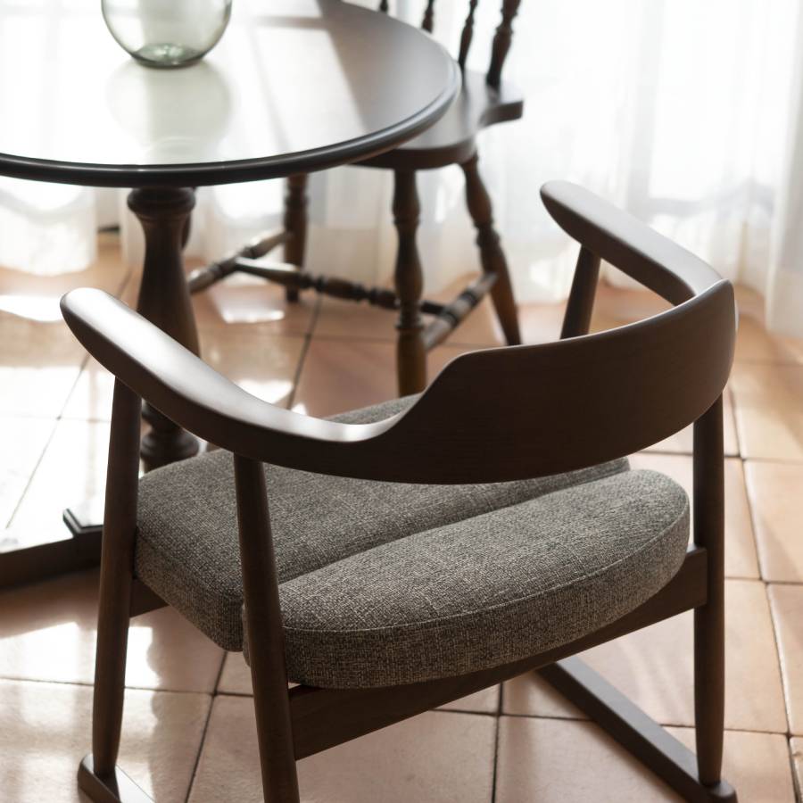 ＜飛騨産業＞低座椅子ハイタイプ（ダーク色）