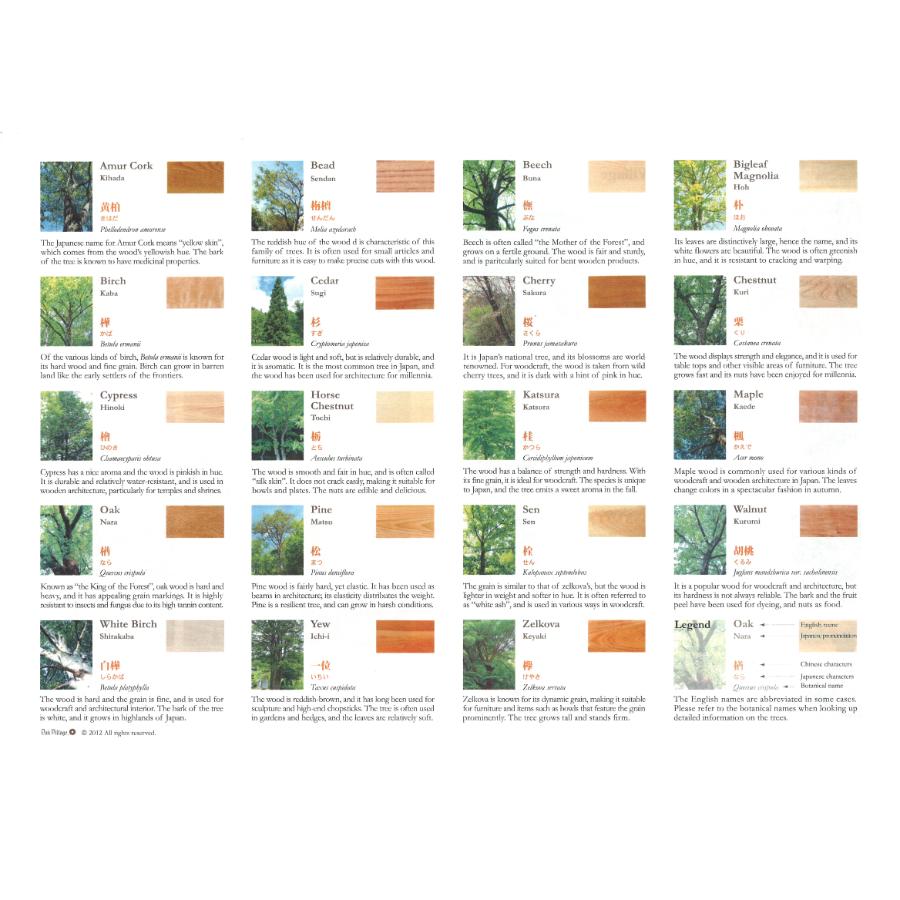 ＜オークヴィレッジ＞寄木の積木　英語入り