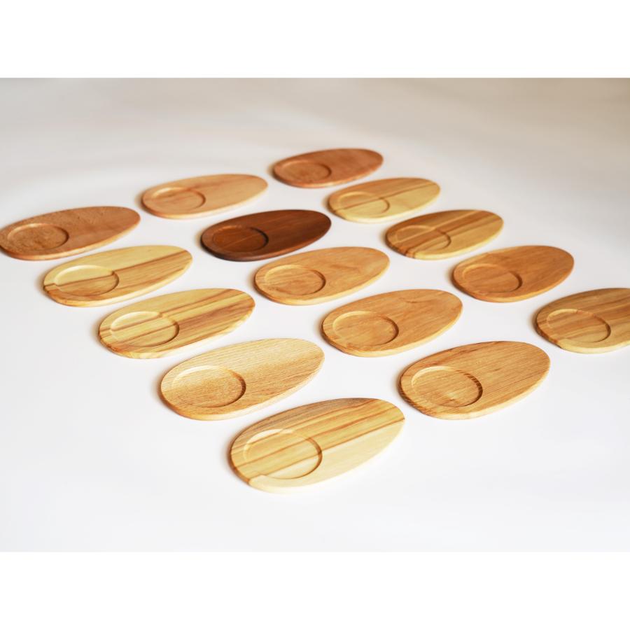 ＜オークヴィレッジ＞森のしずくコースター　２枚セット