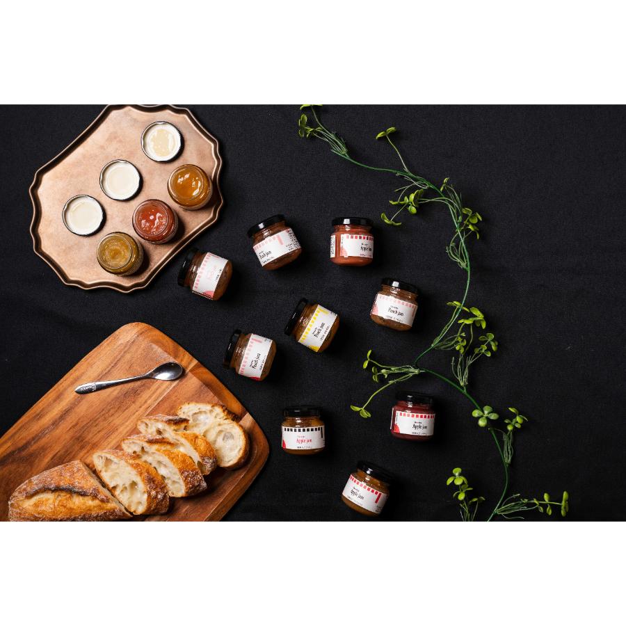 飛騨産のりんごと桃のジャム 6品種詰め合わせ