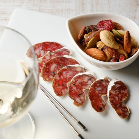 ＜キュルノンチュエ＞ソオスィソン・セック “フルール・ブランシュ「白かび熟成の乾燥ソーセージ」3本