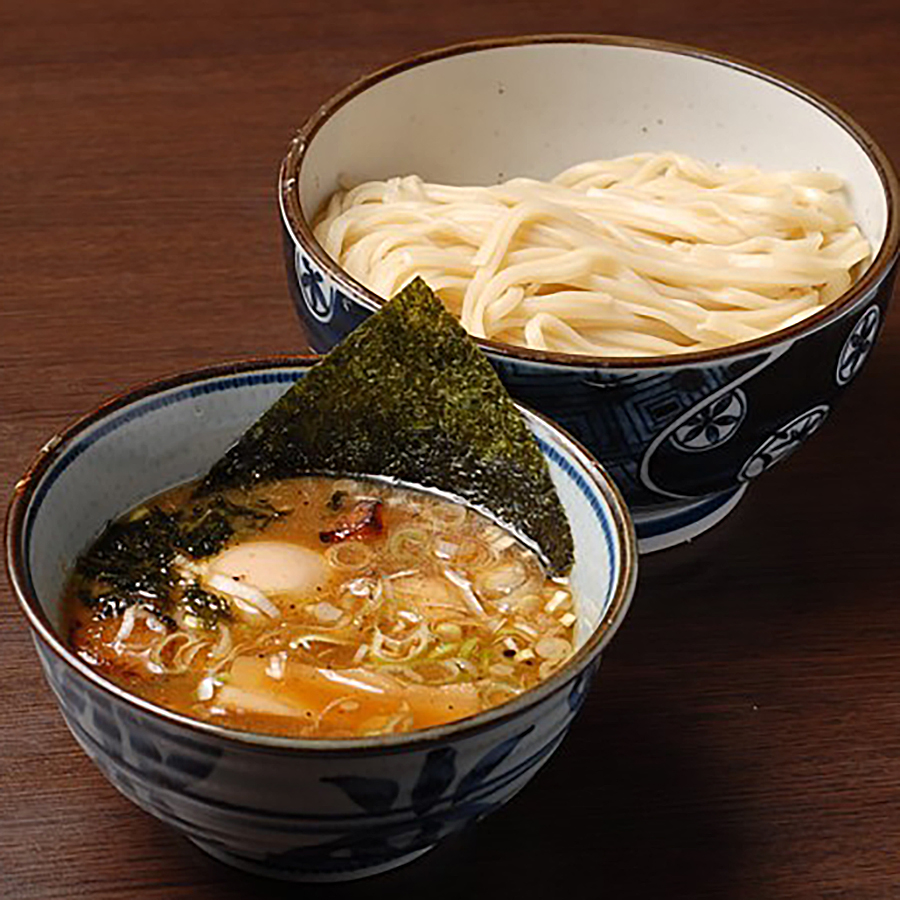 ミシュランガイド岐阜2019『ミシュランプレート』に掲載された 麺屋もり田 醤油ラーメン、つけ麺  食べ比べ、自家製にんにく醤油 セット