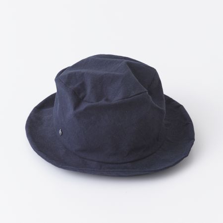 〈Ｓ＋ｋｉｋｉ〉Safari Hat Wax processing/ Navy Blue