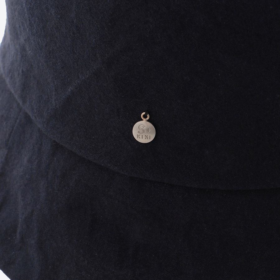 〈Ｓ＋ｋｉｋｉ〉Cloche Wax processing / Navy Blue