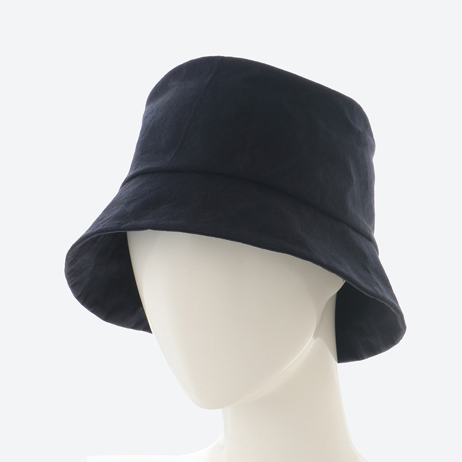 〈Ｓ＋ｋｉｋｉ〉Cloche　Hat  Wax processing /Navy Blue