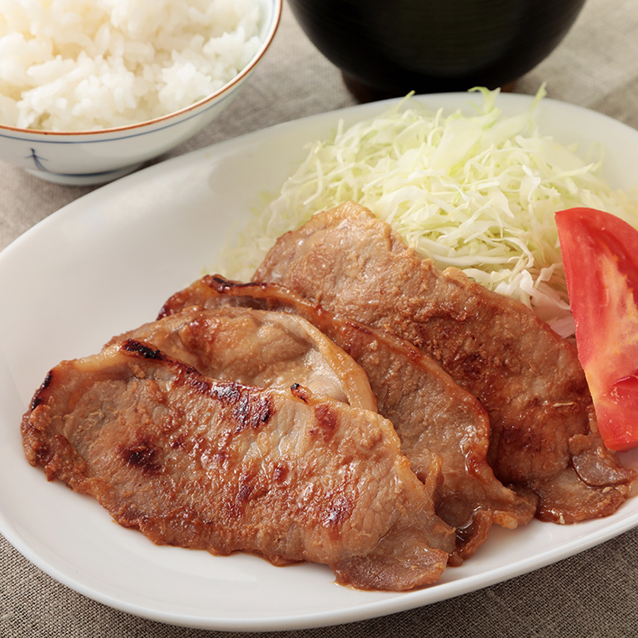 豚ロース味付肉しょうが焼とぐるぐる生ソーセージセット