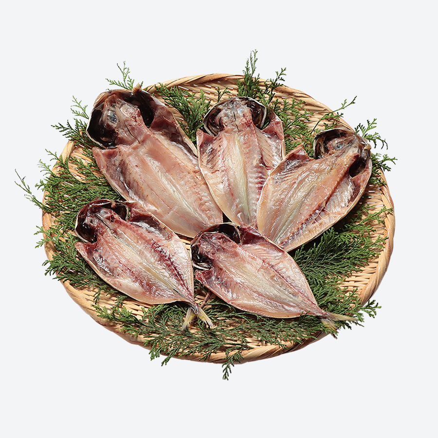 <NUMAZU HIMONO AWARD受賞>あじ干物食べ比べ5枚セット(三越伊勢丹選定)