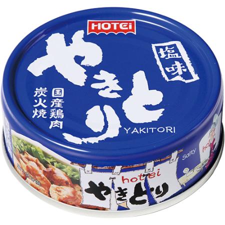＜ホテイフーズ＞やきとり塩味70g×24缶