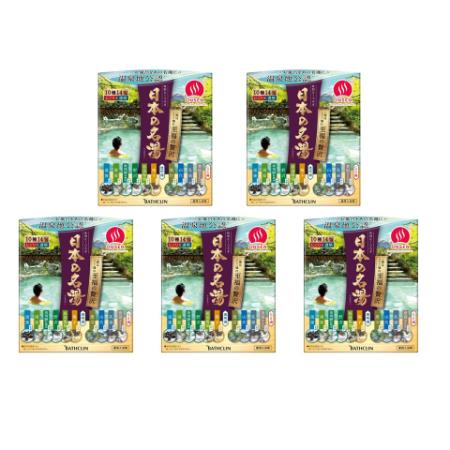 ＜バスクリン＞日本の名湯　至福の贅沢　5個セット