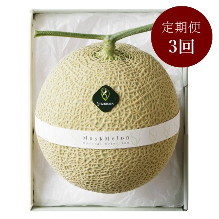 ＜日本橋 千疋屋総本店＞マスクメロン1.3kg【定期便3カ月】