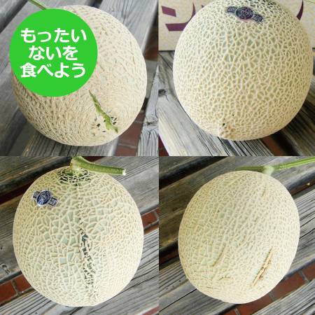 【もったいない！を食べよう】訳ありクラウンメロン　1玉（1.0kg以上）