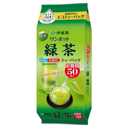 ＜伊藤園＞ワンポットエコティーバッグ抹茶入り緑茶５０袋150ｇ（50袋）×10袋