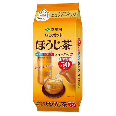 ＜伊藤園＞ワンポットエコティーバッグほうじ茶５０袋175ｇ（50袋）×10袋