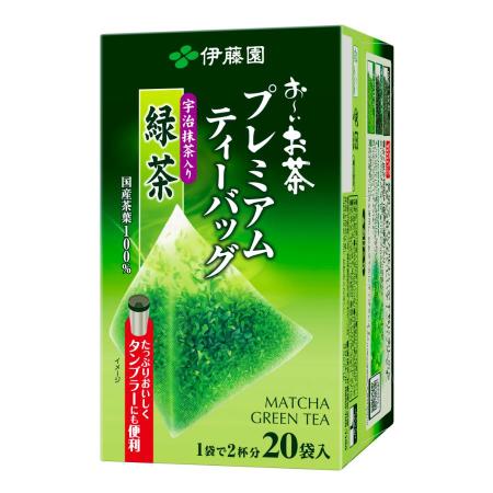＜伊藤園＞お～いお茶プレミアムティーバッグ宇治抹茶入り緑茶20袋36ｇ(20袋)×8箱
