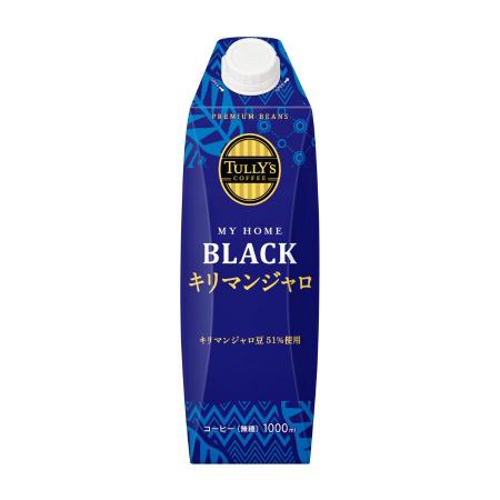 ＜伊藤園＞屋根型キャップ付き紙タリーズマイホームブラックキリマンジャロ1000ｍｌ×6本（1ケース）