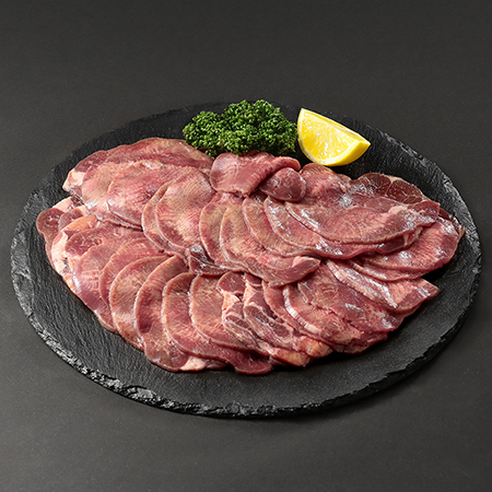 <焼肉屋さんの>極上スライス牛タン(500g)特製塩だれ漬け