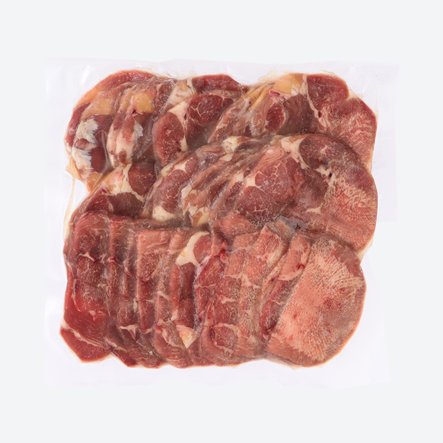 <焼肉屋さんの>極上スライス牛タン(500g)特製塩だれ漬け